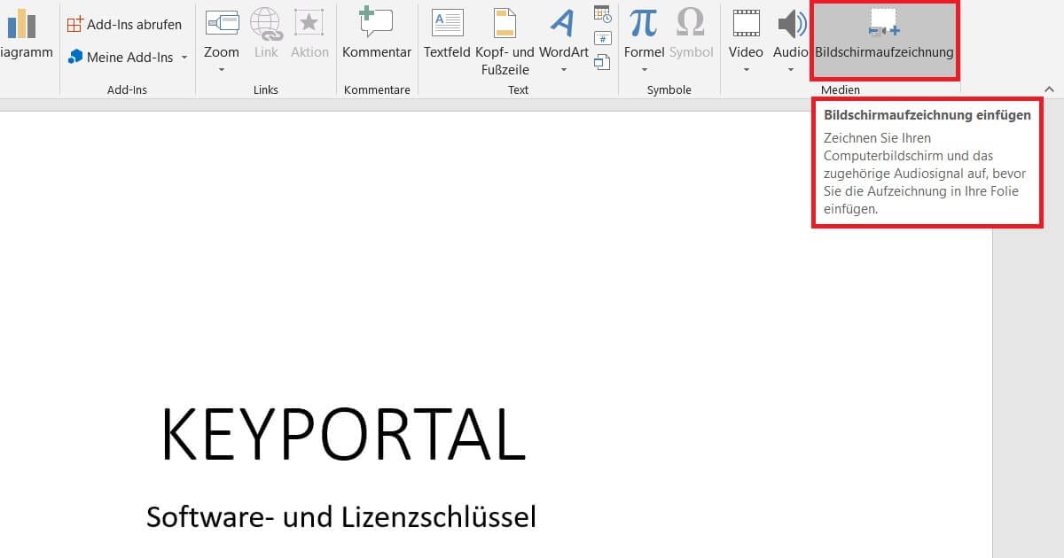 Per Knopfdruck die Bildschirmaufnahme von Windows 11 mit Ton starten