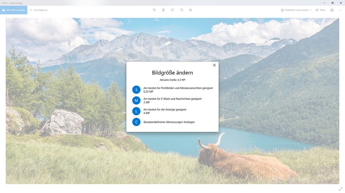 Fotos verkleinern unter Windows 10 leicht gemacht