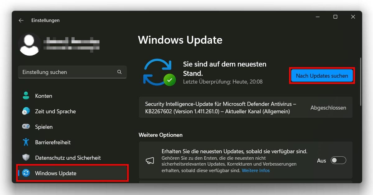 Mit dem Update auch gleich alle Treiber aktualisieren