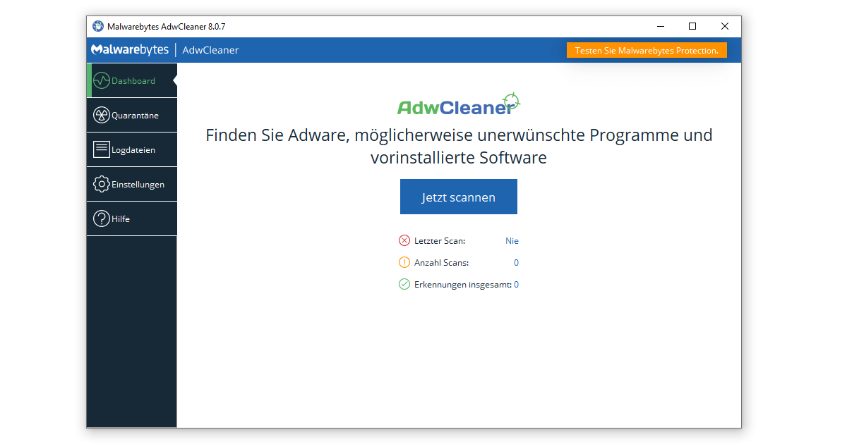 Malwarebytes AdwCleaner entlarvt Adware und unerwünschte Programme