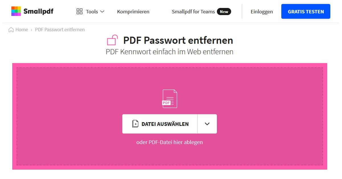 So lässt sich das PDF Passwort entfernen