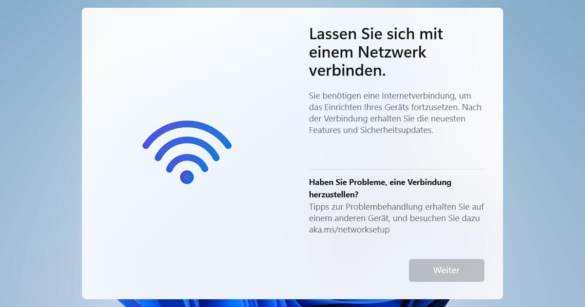 So kannst du Windows 11 ohne Internet installieren