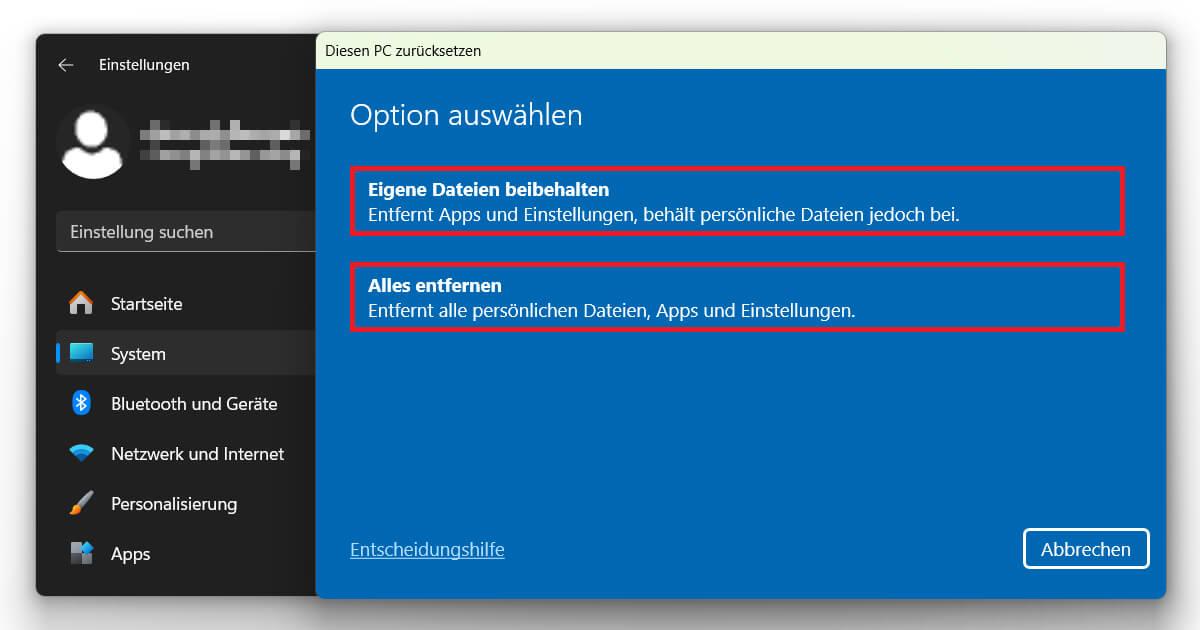 Daten behalten beim Windows 11 neu installieren ohne Datenverlust