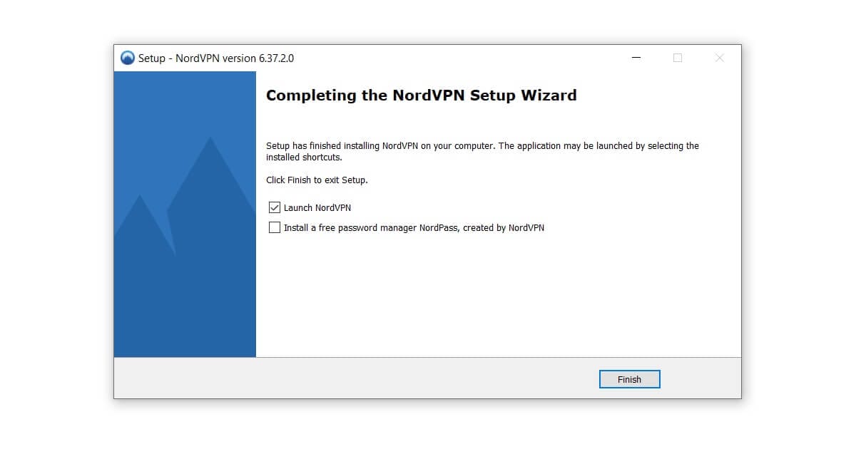 Installation abschliessen und VPN-Dienst starten